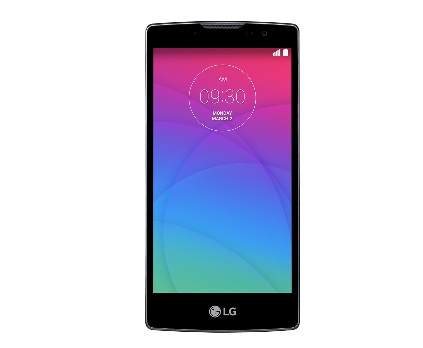 Vista frontal de Mais design, Mais tela e Menos preço em seu Celular. H422