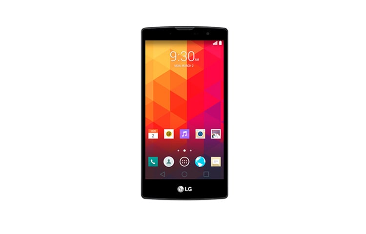 Vista frontal de Smartphone LG Prime Plus com Quick Selfie H522f