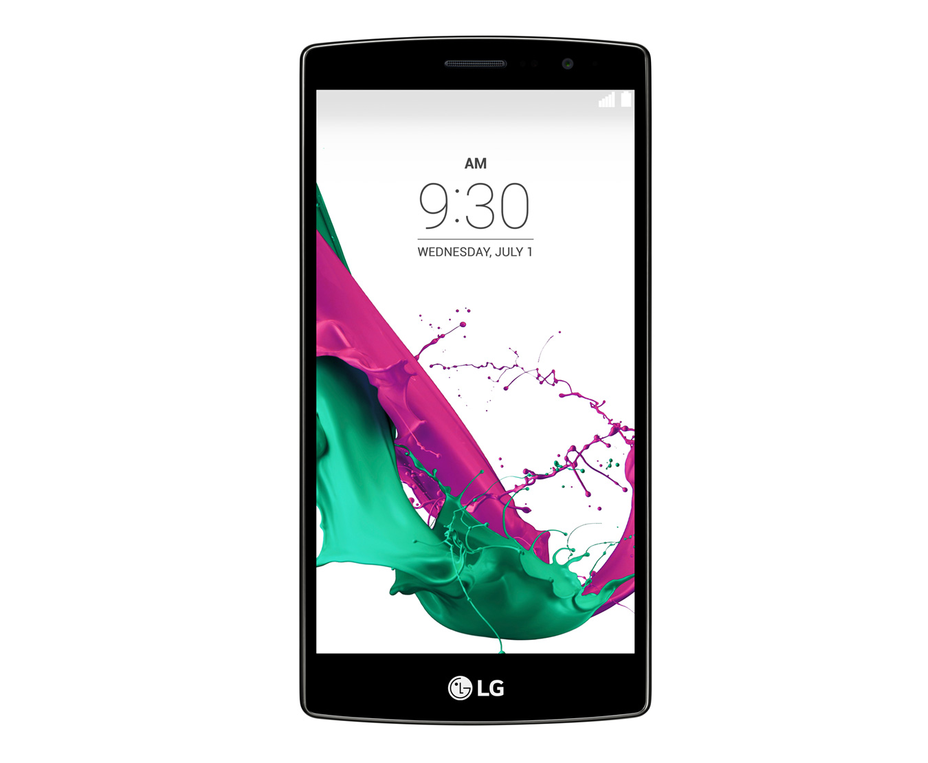 Vista frontal de Experiência premium em um smartphone compacto. H736P
