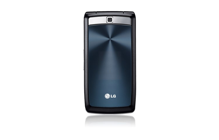 Vista frontal de Design com efeito laser, câmera de 2MP e Bluetooth estéreo. KF300
