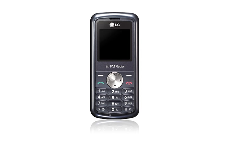 Vista frontal de O celular ideal para quem só precisa do básico. KP105