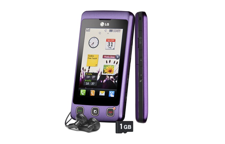 LG O aparelho dispensa comentários. A tela dispensa botões., KP570-Roxo