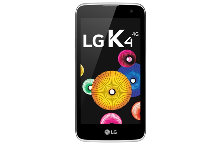 Vista frontal de LG K4 Branco K130F