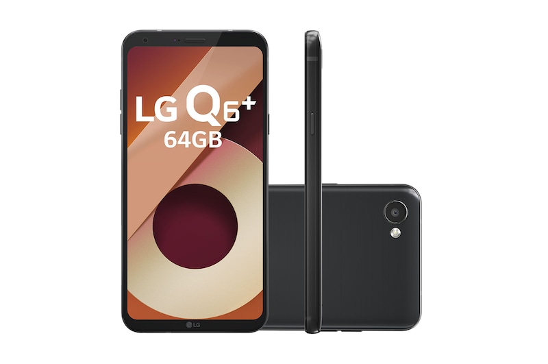 LG Smartphone LG Q6 Plus Black 64 GB de Memória interna e Câmera de 13MP, LGM700TV Q6 PLUS Black