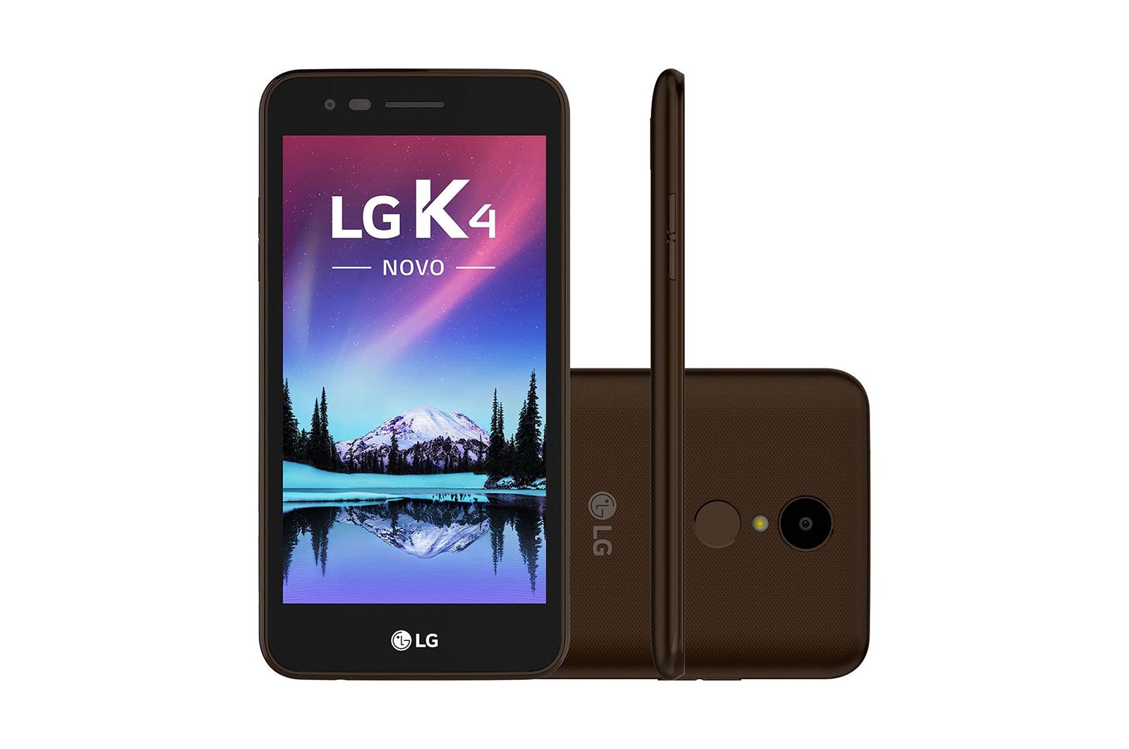 Vista frontal de LG K4 NOVO Chocolate LGX230DS-Chocolate