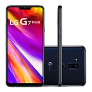 Vista frontal de Smartphone LG G7 ThinQ™ - 64GB, 4GB RAM, Câmera 16MP QHD&#43;FullVision e Processador Qualcomm® Snapdragon™ LMG710EMW