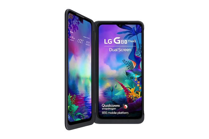 LG Smartphone LG G8X ThinQ - Duas telas OLED de 6.4", Full HD+, Frontal de 32MP e Memória de 6GB/128GB, LMG850EMW