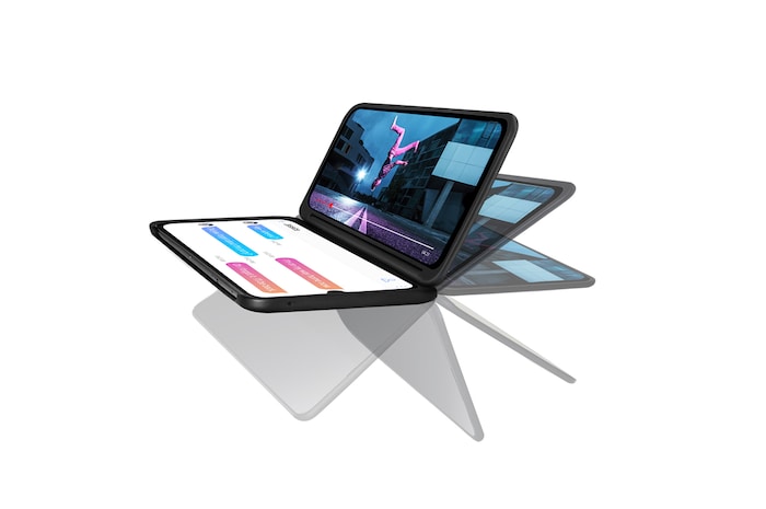 LG Smartphone LG G8X ThinQ - Duas telas OLED de 6.4", Full HD+, Frontal de 32MP e Memória de 6GB/128GB, LMG850EMW