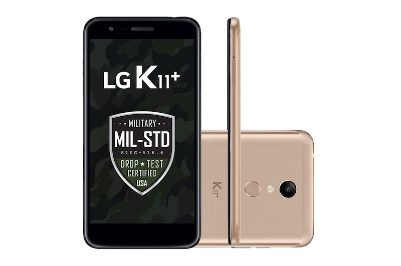 LG Smartphone LG K11+ Resistente à Impactos, Câmera de 13MP, 32GB de Memória e DTS: X 3D Som Imersivo., LMX410BCW