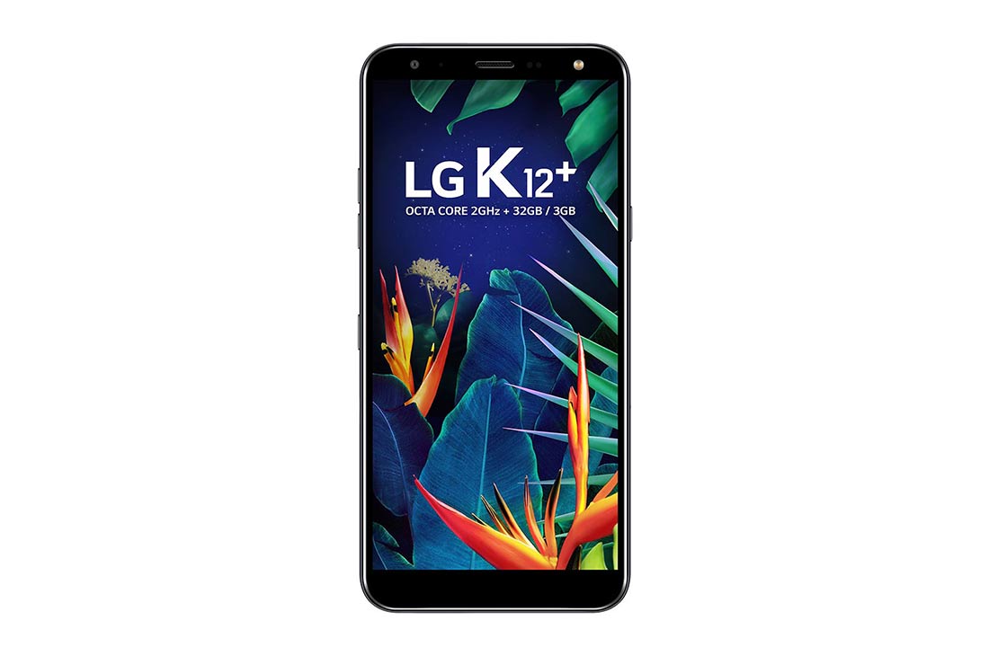 LG Smartphone LG K12+ Câmera de 16MP, Inteligência Artificial, Selfie de 8MP flash e Resistencia Militar, LMX420BMW