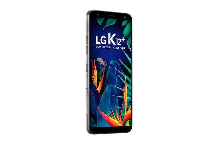 LG Smartphone LG K12+ Câmera de 16MP, Inteligência Artificial, Selfie de 8MP flash e Resistencia Militar, LMX420BMW