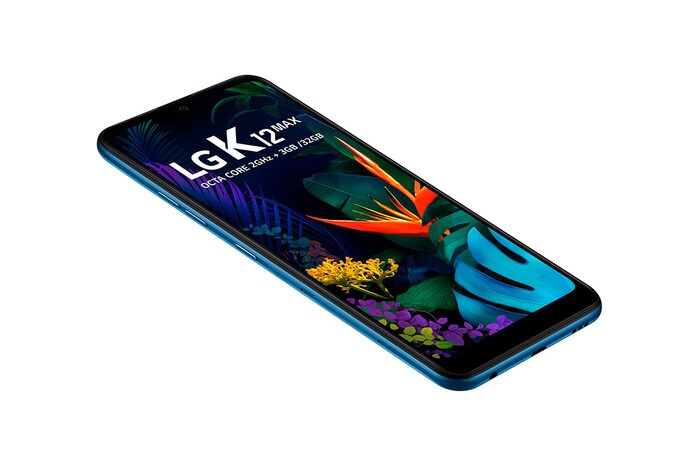 LG Smartphone LG K12 Max - Câmera dupla de 13MP e 2MP, Memória de 3GB/32GB, Tela de 6.26" e Android 9.0, LMX520BMW