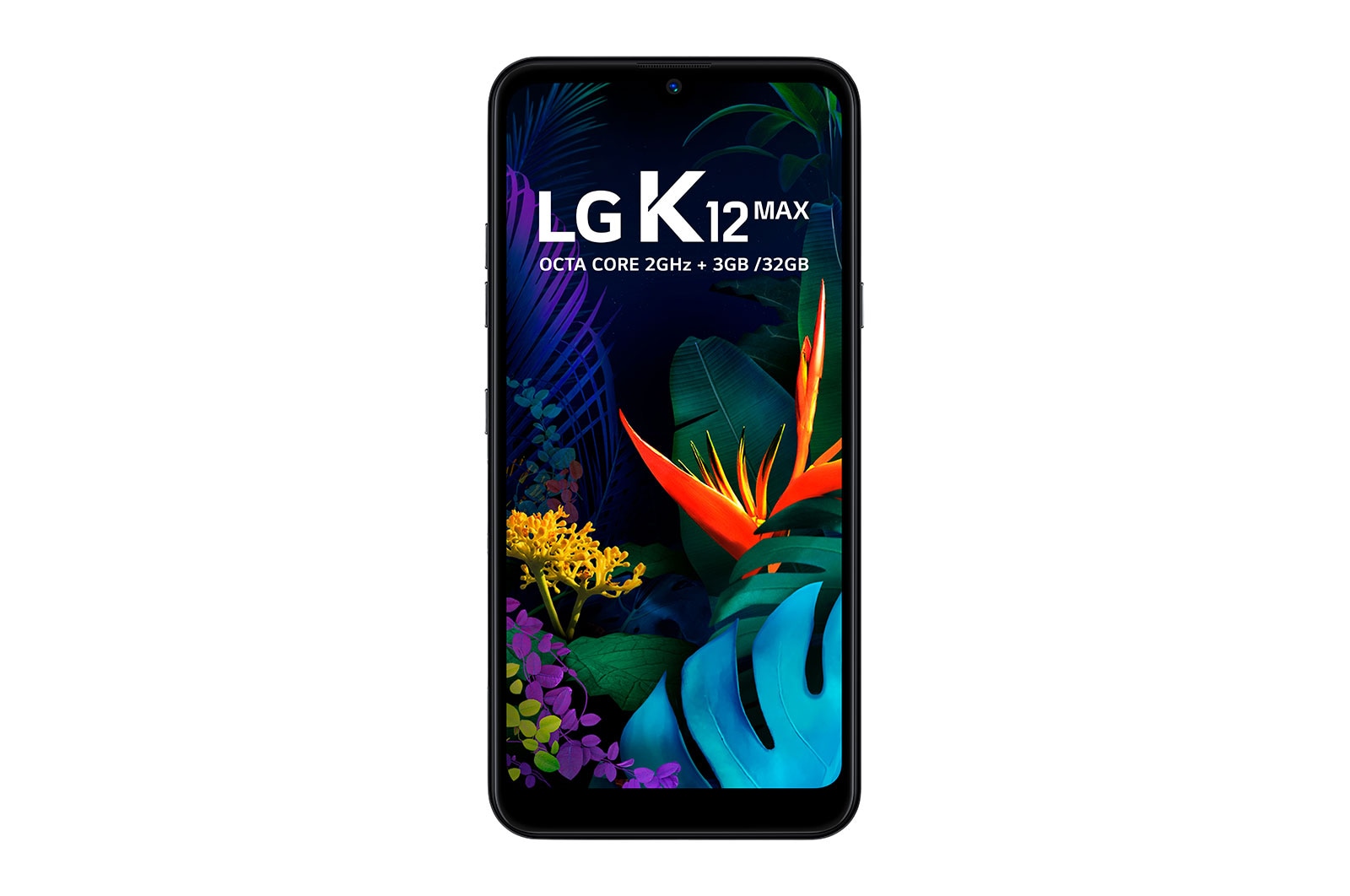 LG Smartphone LG K12 Max - Câmera dupla de 13MP e 2MP, Memória de 3GB/32GB, Tela de 6.26" e Android 9.0, LMX520BMW