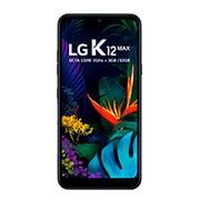 Vista frontal de Smartphone LG K12 Max - Câmera dupla de 13MP e 2MP, Memória de 3GB/32GB, Tela de 6.26&#34; e Android 9.0 LMX520BMW
