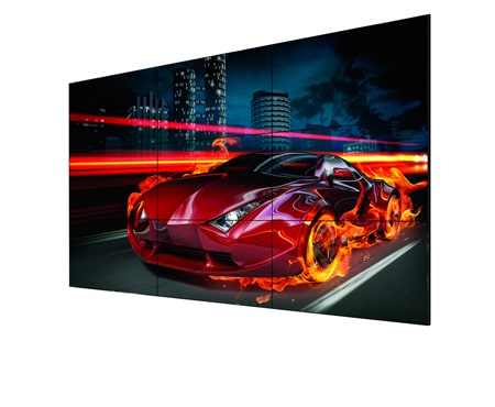 LG Monitor Video Wall FullHD com bordas de apenas 3,5mm na junção., 55LV75A-4B
