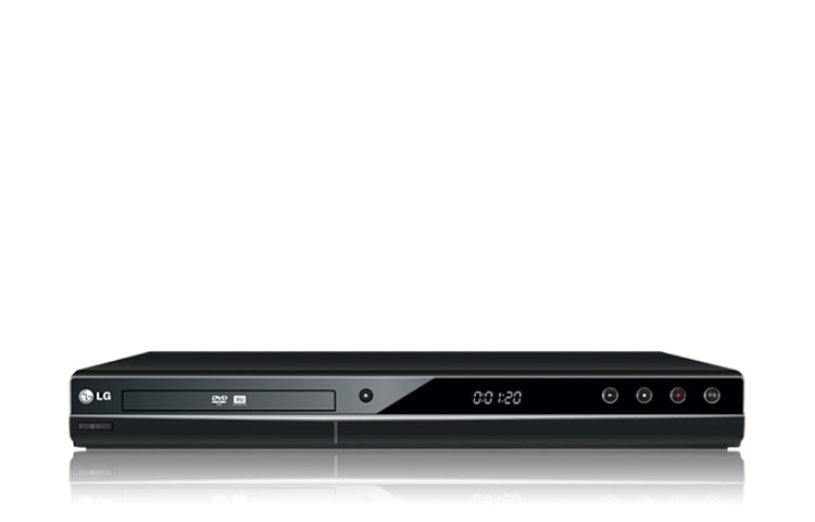 Vista frontal de Gravador com design moderno e gravação com um simples toque. DR385