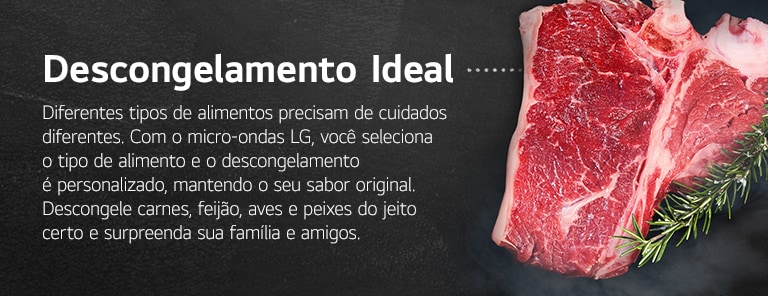Imagem ilustrativa mostrando como fica um bife ancho sendo descongelado pelo Micro-Ondas.