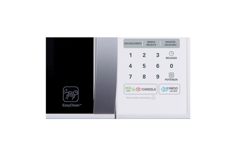 LG Forno de Micro-ondas Solo 30L com revestimento EasyClean™, tecnologia I Wave e acabamento em branco, MS3052R(A)