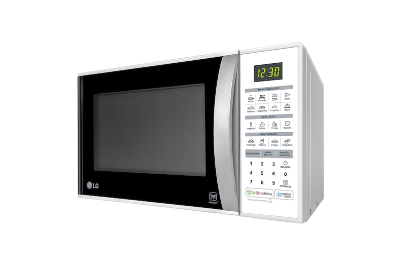 LG Forno de Micro-ondas Solo 30L com revestimento EasyClean™, tecnologia I Wave e acabamento em branco, MS3052R(A)