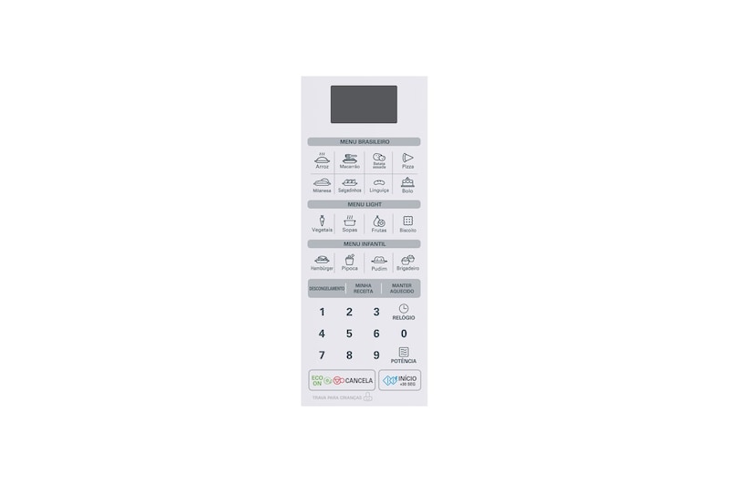 LG Forno de Micro-ondas Solo 30L com revestimento EasyClean™, tecnologia I Wave e acabamento em branco, MS3052R(A)