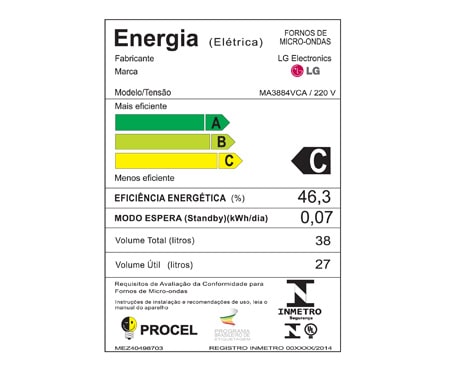 LG Forno Multifuncional - 5 funções em 1 produto: Mais tempo pra você!, MA3884VC(A)