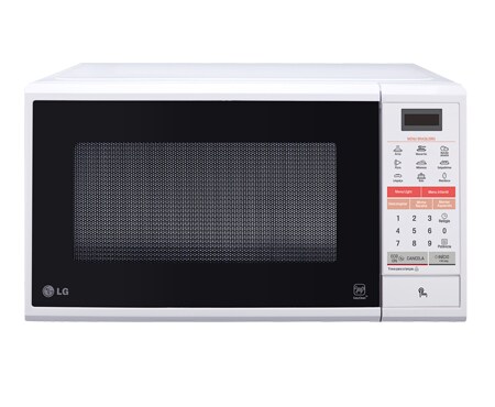 Vista frontal de Linha de Micro-ondas EasyClean™ LG: Menos tempo com a limpeza, mais tempo pra você. MS3044L(A)
