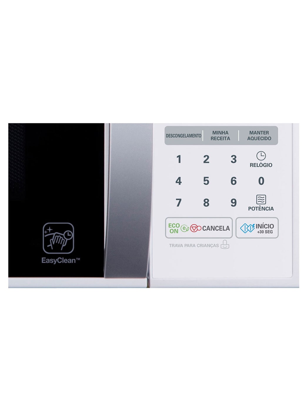 LG Forno de Micro-ondas Solo 30L com revestimento EasyClean™, tecnologia I Wave e acabamento em branco, MS3052R