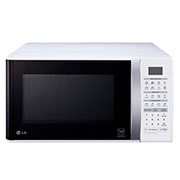 Vista frontal de Forno de Micro-ondas Solo 30L com revestimento EasyClean™, tecnologia I Wave e acabamento em branco MS3052R