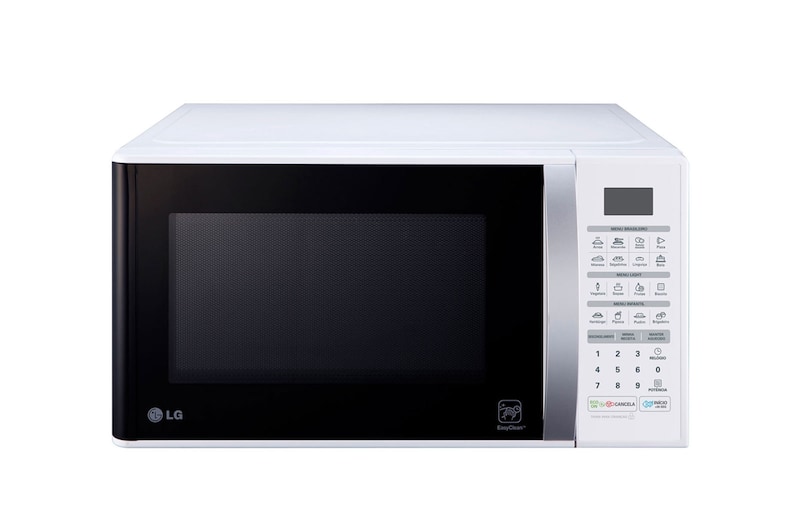 LG Forno de Micro-ondas Solo 30L com revestimento EasyClean™, tecnologia I Wave e acabamento em branco, MS3052R