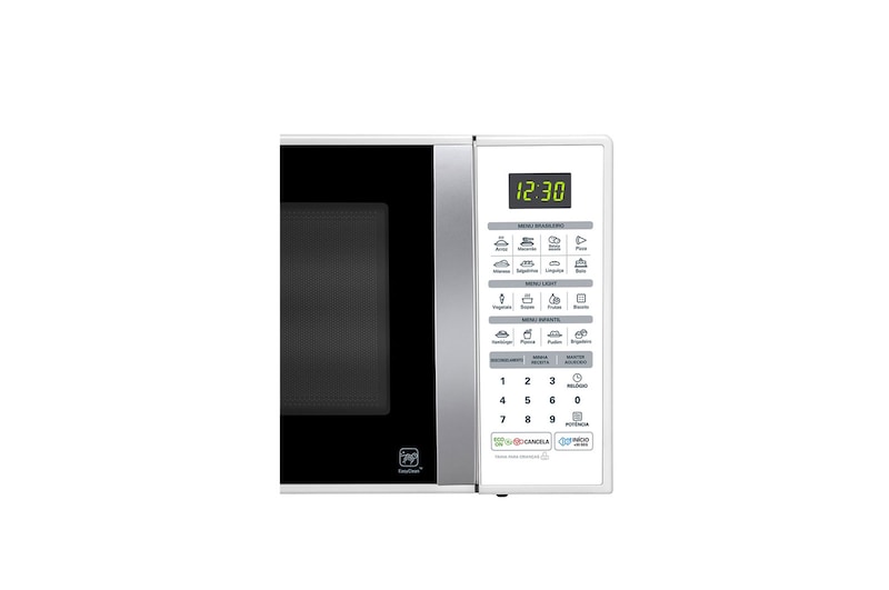 LG Forno de Micro-ondas Solo 30L com revestimento EasyClean™, tecnologia I Wave e acabamento em branco, MS3052R
