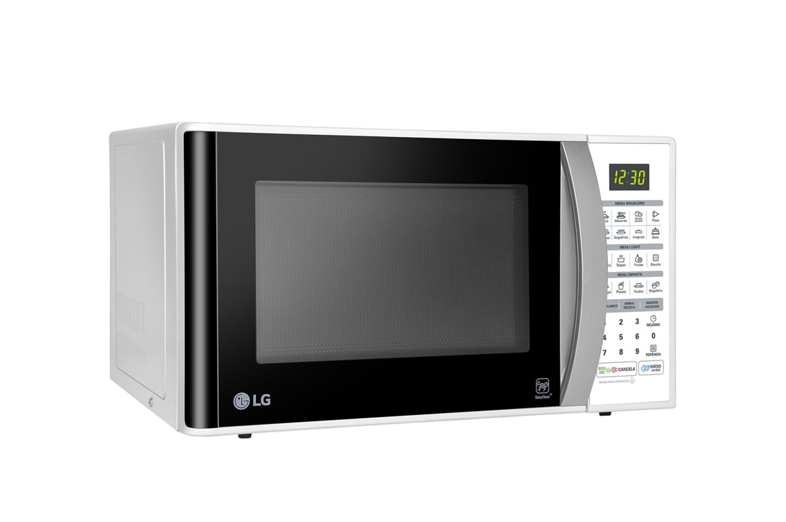 LG Forno de Micro-ondas Solo 30L com revestimento EasyClean™, tecnologia I Wave e acabamento em branco, MS3052R