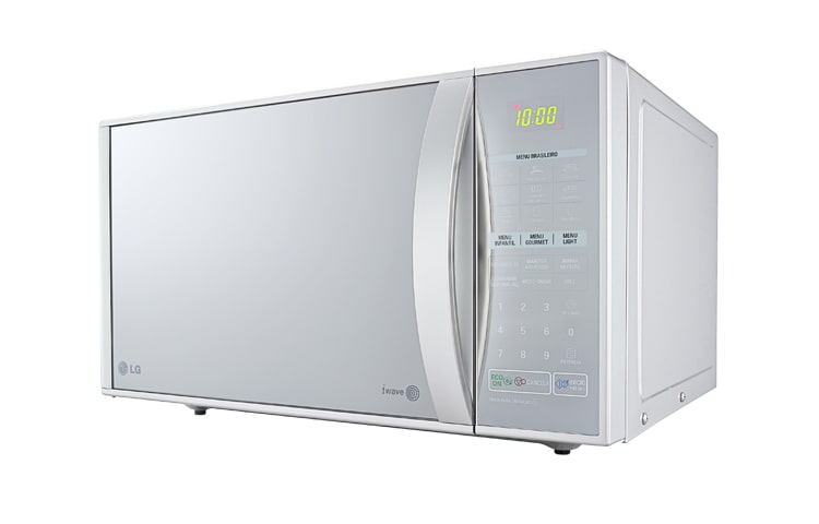 LG 30 Litros, Grill, Prata e Espelhado, Função Combinada, 20 Programas de Cozimento., MH7043R(A)