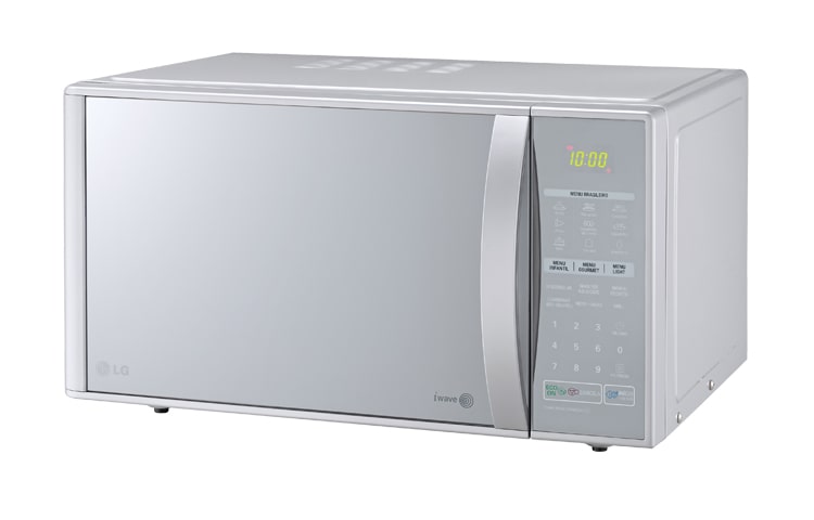 LG 30 Litros, Grill, Prata e Espelhado, Função Combinada, 20 Programas de Cozimento., MH7043R(A)
