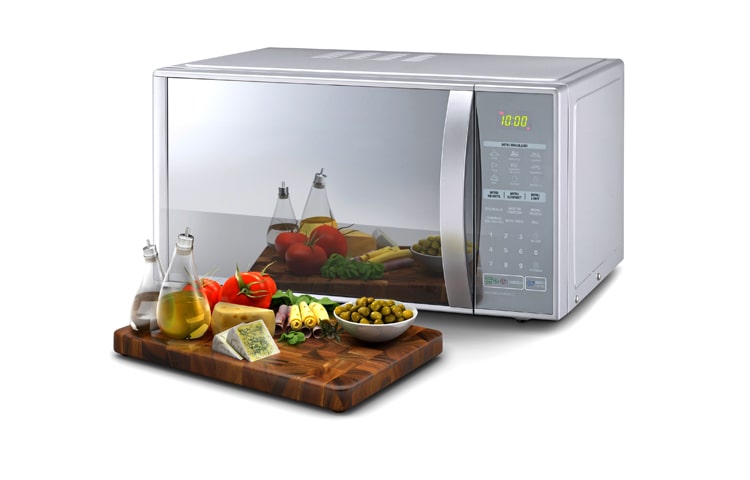 LG 30 Litros, Grill, Prata e Espelhado, Função Combinada, 20 Programas de Cozimento., MH7043R(A)