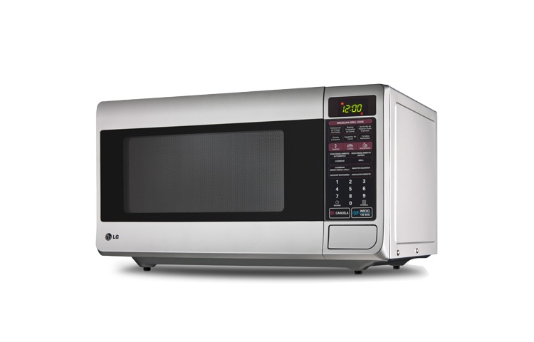 LG 30 Litros, Grill, Prata, Função Combinada, Menu Light, 9 Programas de Cozimento., MH7047G(A)