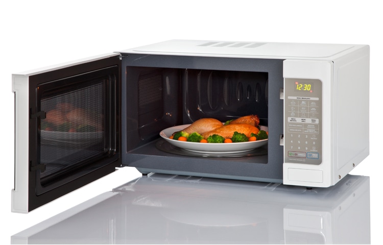 LG Micro-ondas Branco LG. Menos tempo com a limpeza, mais tempo pra você., MH7048G(A)