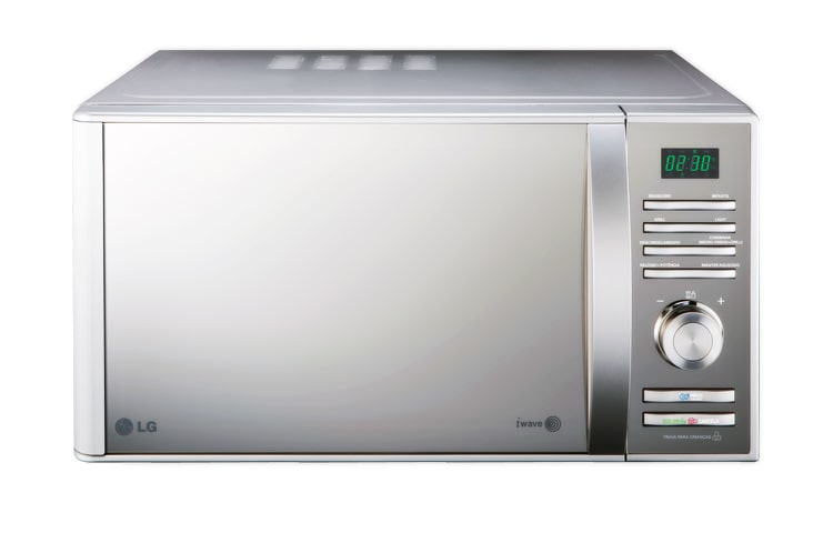 Vista frontal de 30L grill, prata e espelhado, função combinada, 20 programas de cozimento MH7083R(A)