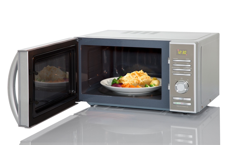LG 30L grill, prata e espelhado, função combinada, 20 programas de cozimento, MH7083R(A)