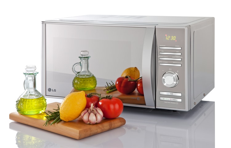 LG 30L grill, prata e espelhado, função combinada, 20 programas de cozimento, MH7083R(A)
