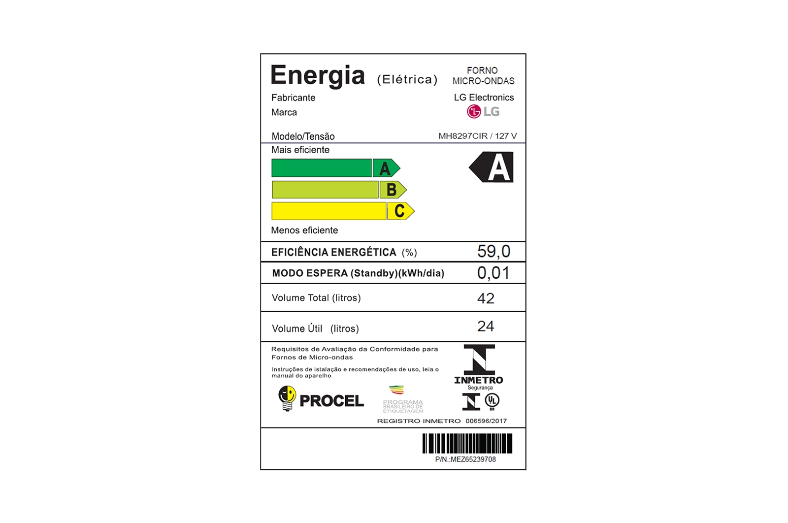 LG Forno de Micro-ondas NeoChef™ Grill 42L  110V com Smart Inverter, MH8297CIR(A)