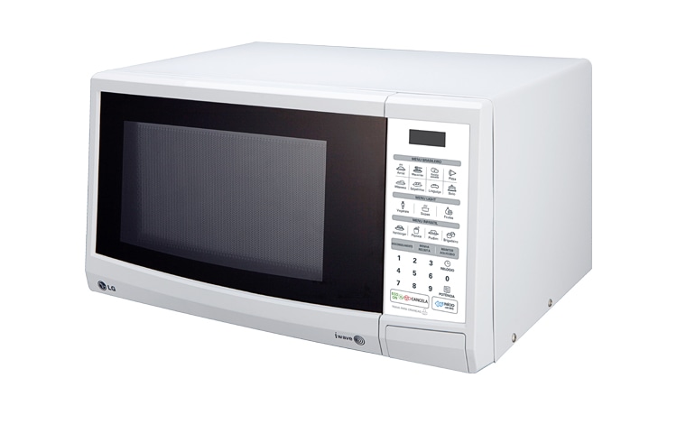 LG 23 litros, branco, 15 programas de cozimento, 4 programas de descongelamento, manter aquecido., MS2347G(A)