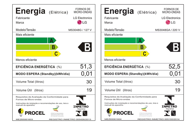 LG Micro-ondas LG EasyClean™. Menos tempo com a limpeza, mais tempo pra você., MS3048G(A)