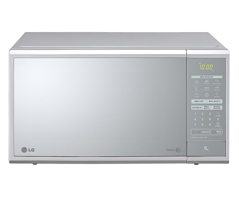 MICRO-ONDAS LG EASY CLEAN 30L PRATA ESPELHADO 220V REF MS3059LA