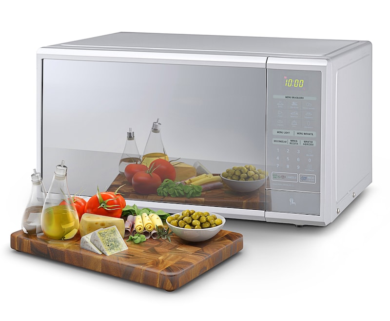 LG 30 Litros, Prata, 17 Programas de Cozimento, 4 Programas de Descongelamento, manter aquecido., MS3049L(A)