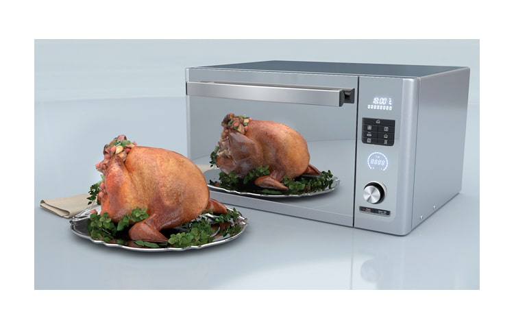 LG Forno Multifuncional, 32L, acabamento Prata / Espelhado, aquecimento através de filamento de carvão, MJ3281BP(A)