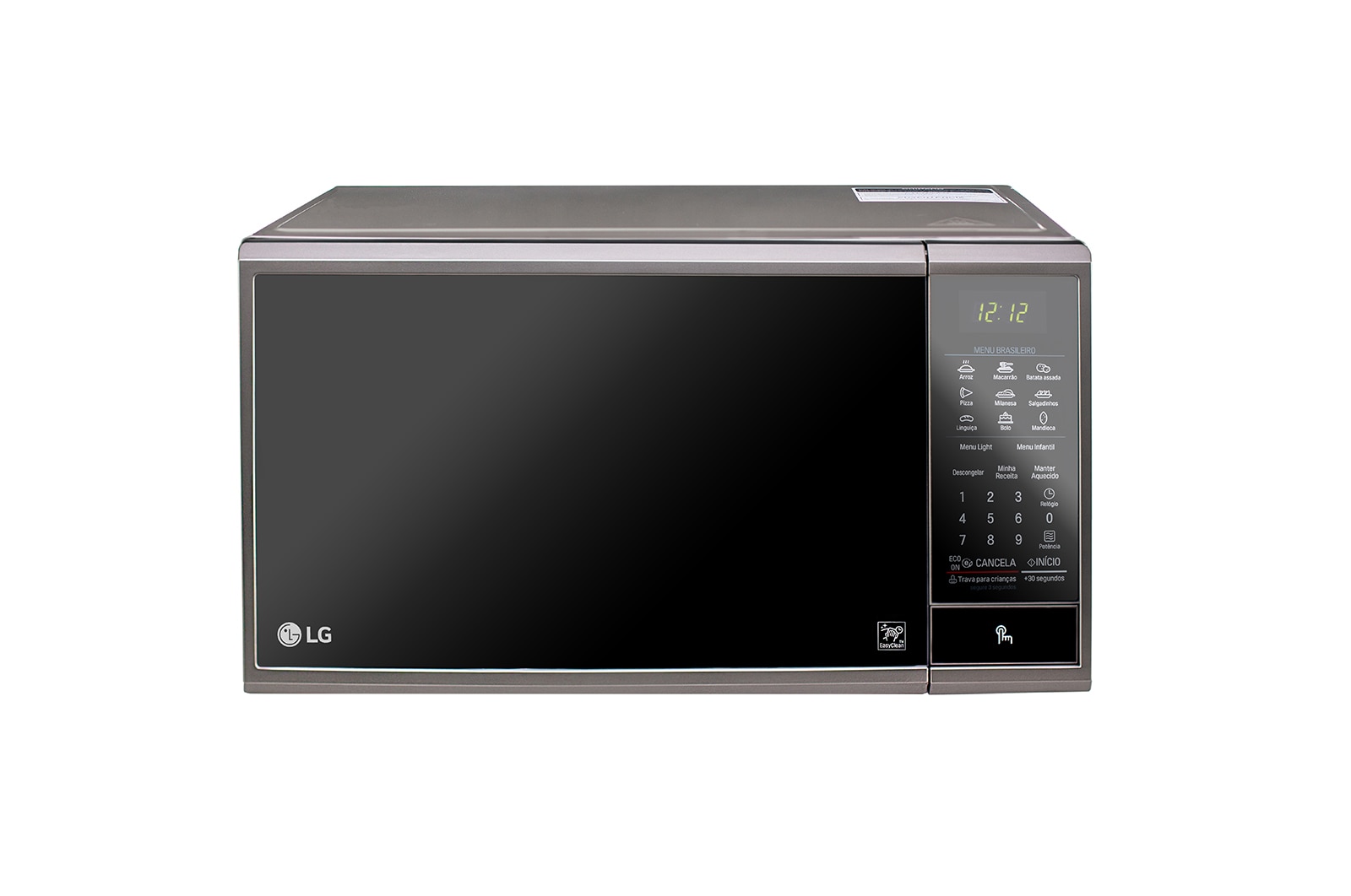 LG Combo Geladeira LG Inverter Frost Free Inox 395L 220V + Micro-ondas LG 30L 220V MS3095LRA, B392LA.3095A