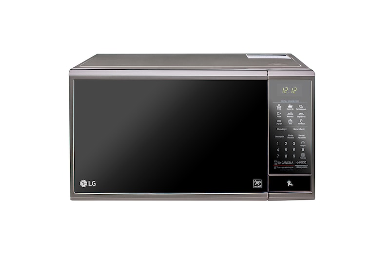 LG Combo Geladeira LG Inverter Frost Free Inox 395L 220V + Micro-ondas LG 30L 220V MS3095LRA, B392LA.3095A