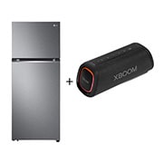 Vista frontal de Combo Geladeira LG Frost Free Inverter 220V + Caixa de Som XBOOM XG5S B392PQDB2.XG5S