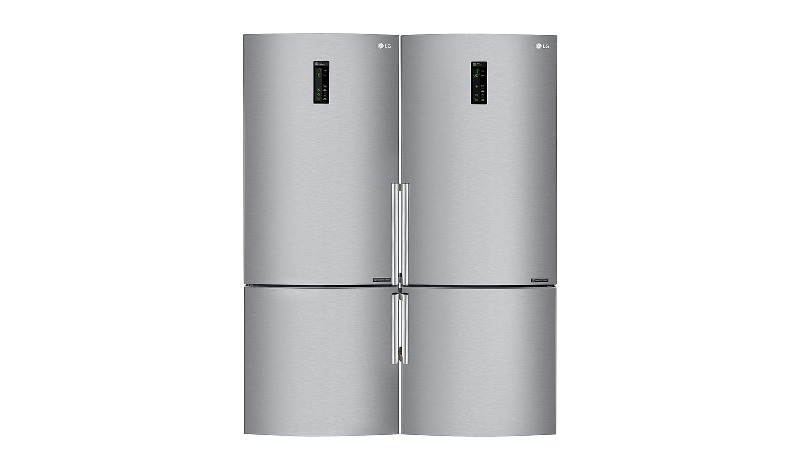 Vista frontal de Geladeira Bottom Freezer 445L 127v com Moist Balance Crisper™ GC-B559BSB