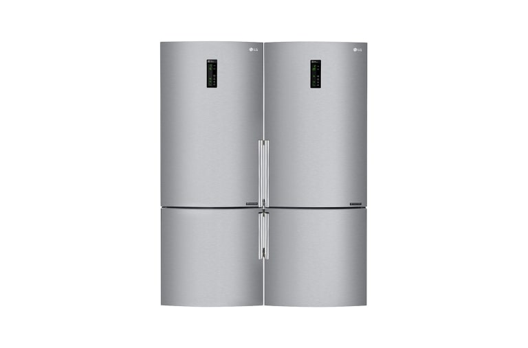 Vista frontal de Geladeira Bottom Freezer 445L 127v com Moist Balance Crisper™ GC-B559BSB